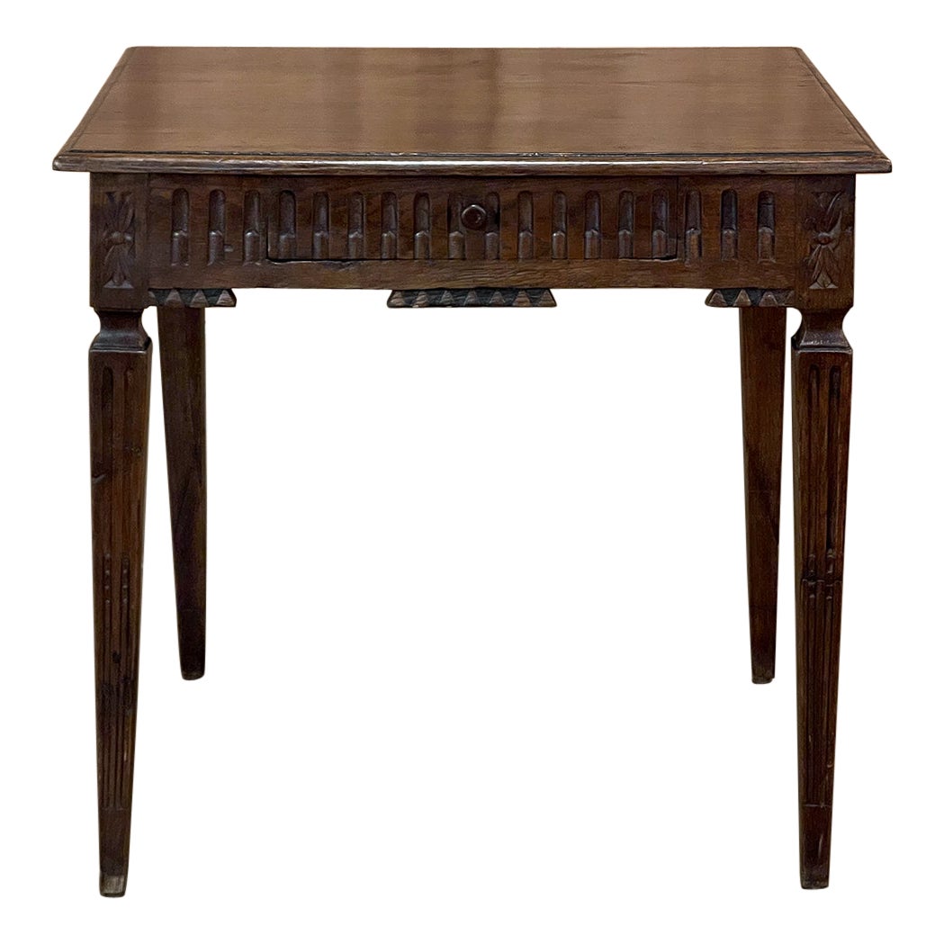 18th Century Country French Louis XVI Period End Table For Sale