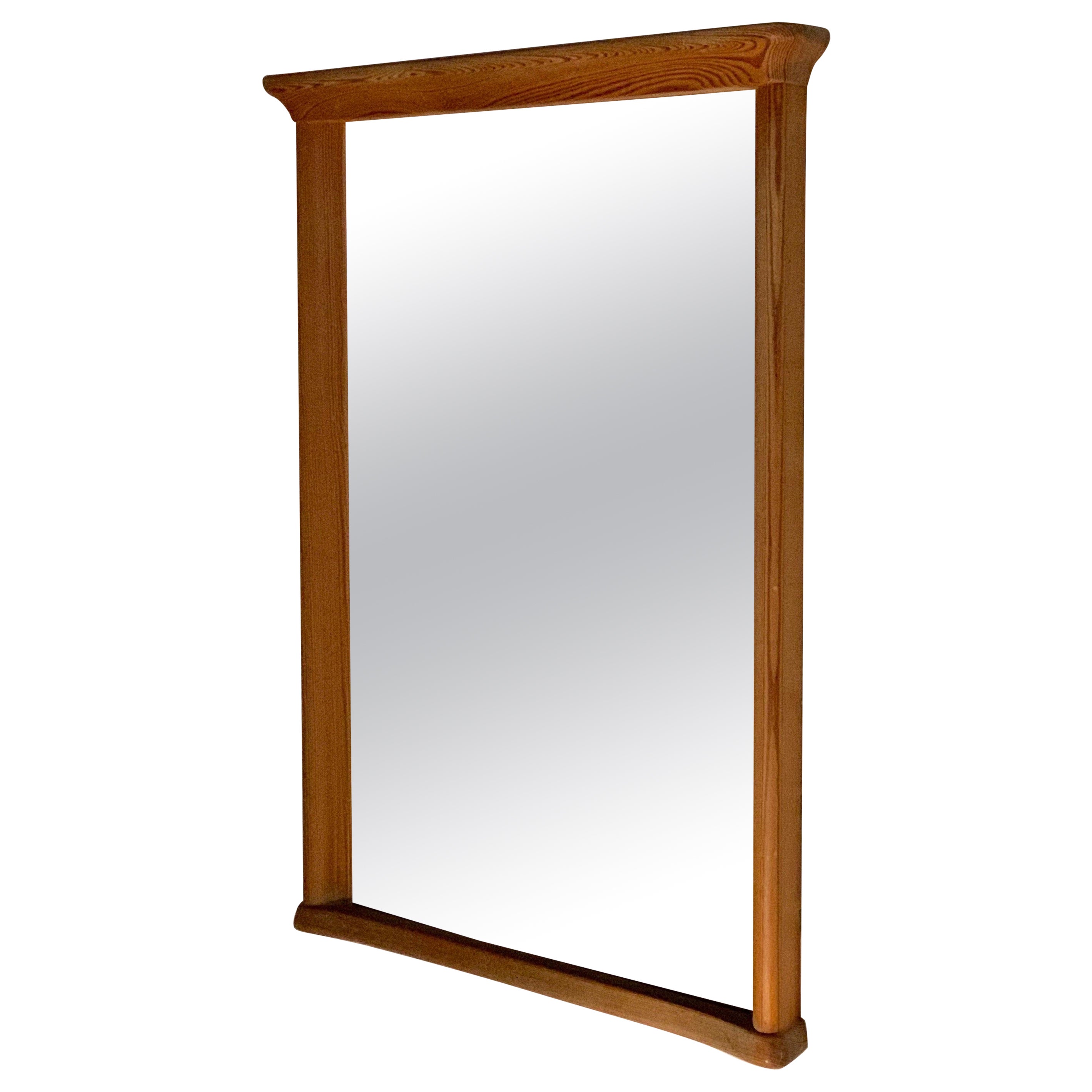 Modernist Carl Malmsten Pine 1940s Mirror, in the Vibe of Axel Einar Hjorth For Sale