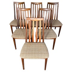 Set of 6 Mid-Century Modern Teak Chairs by G Plan Slat Back