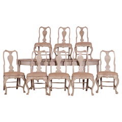 Antique Swedish Gustavian Period Dining Chairs