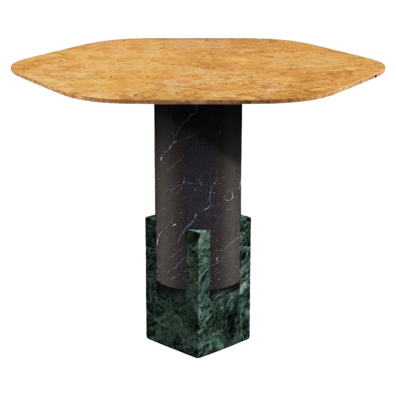 Marble Dorik Bistro Table by Oeuffice For Sale