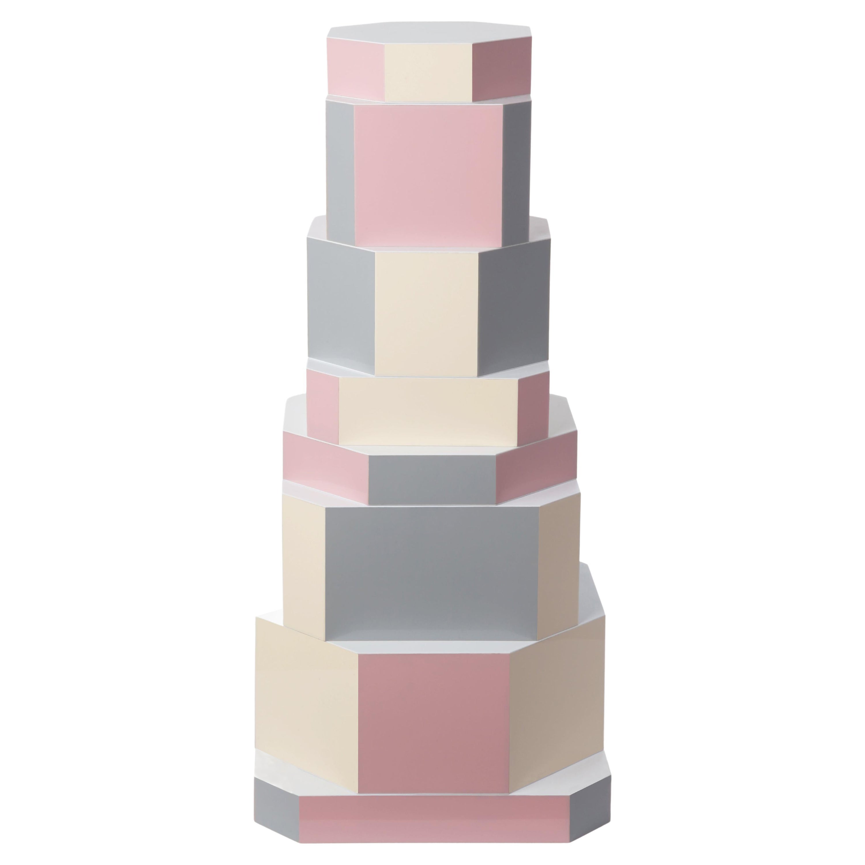 Pixel Ziggurat Boxes by Oeuffice For Sale
