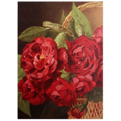 Original Antique Botanical Print- Roses, Arnold, circa 1860