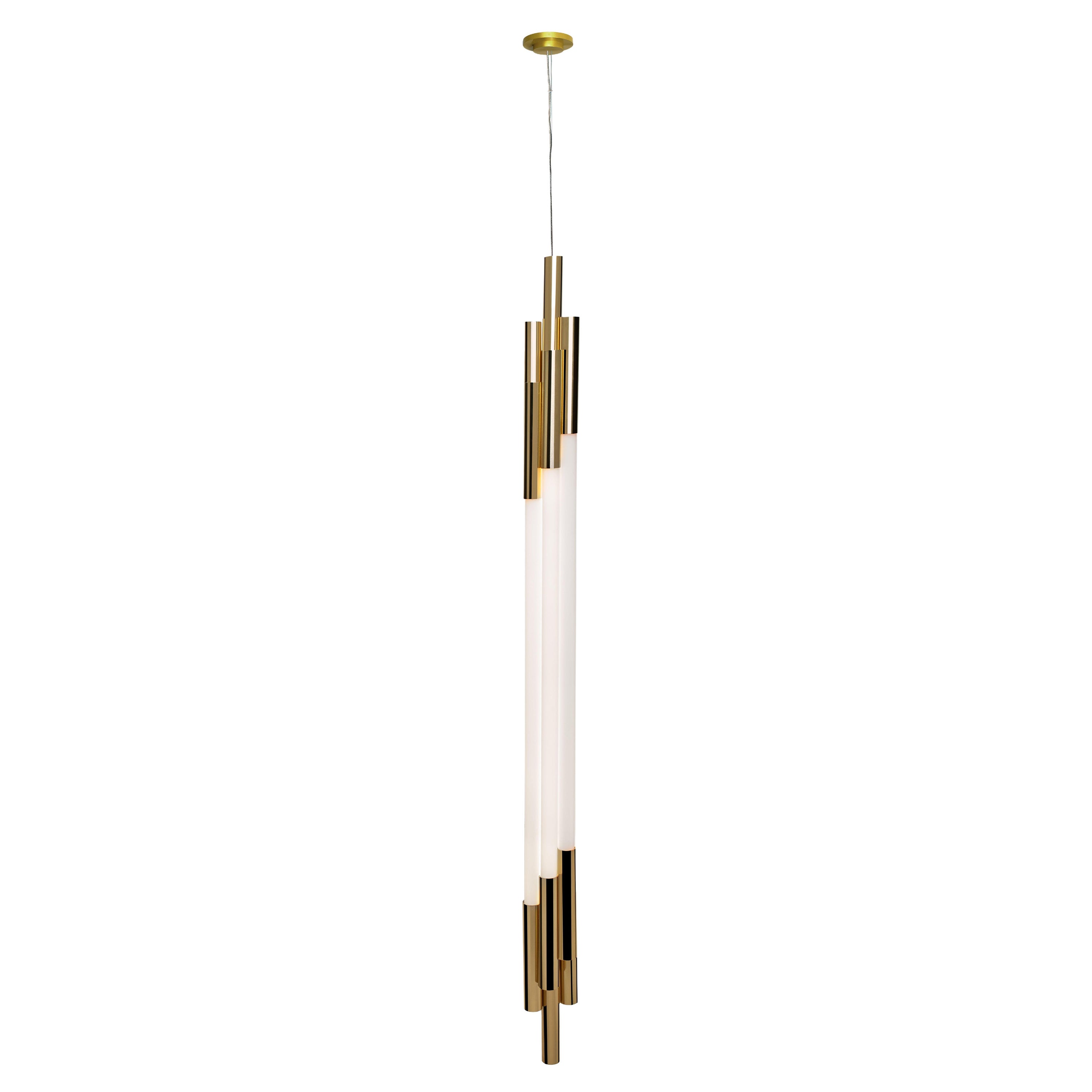 Small Vertical Org Pendant Lamp by Sebastian Summa For Sale