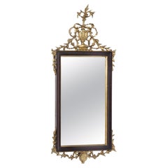 Antique Portuguese Mirror with Frame, 19th Century