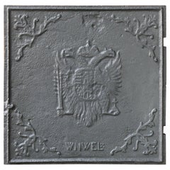 17th-18th Century, German Louis XIV Coat of Arms Fireback