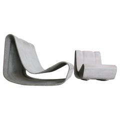 Ensemble de 2 chaises Loop de Willy Guhl pour Eternit, Suisse