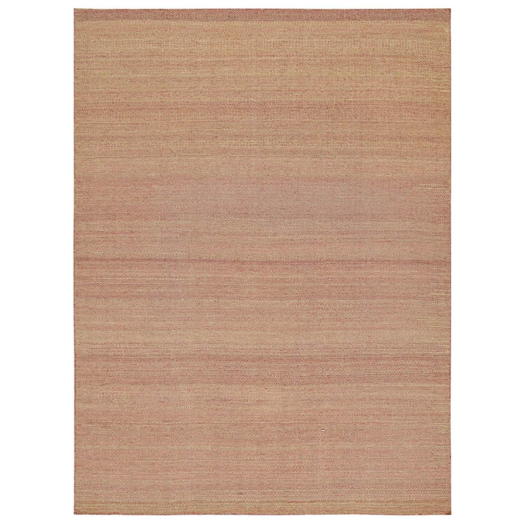 Tessuto a mano in lana, questo Kilim 8x11 fa parte di una nuova linea di tessuti piatti contemporanei di Rug & Kilim.

La sua costruzione utilizza una tecnica di intreccio a palette che fa giocare i colori complementari tra loro in una raffinata