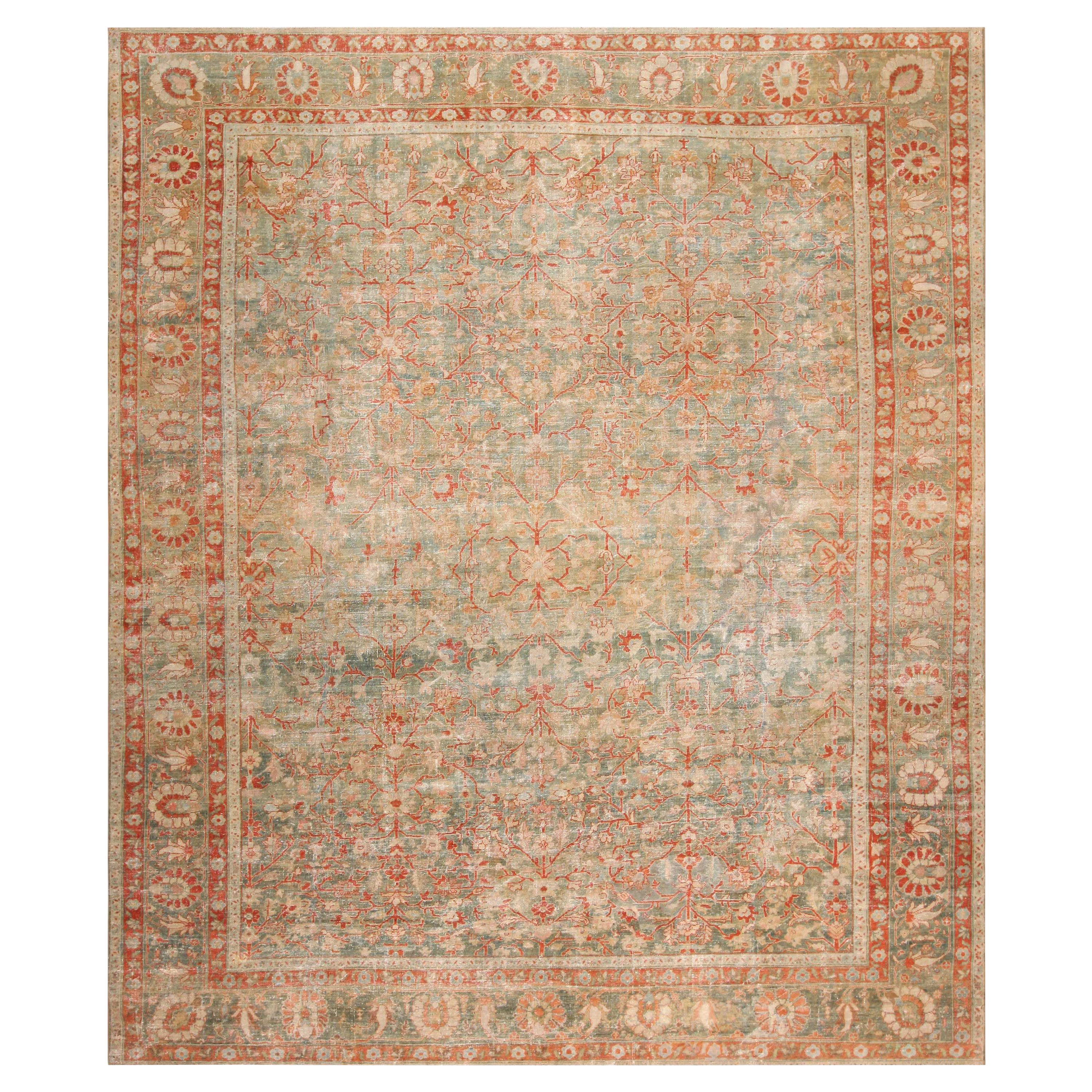 Antique Persian Sultanabad Rug. 10 ft 9 in x 12 ft 9 in For Sale