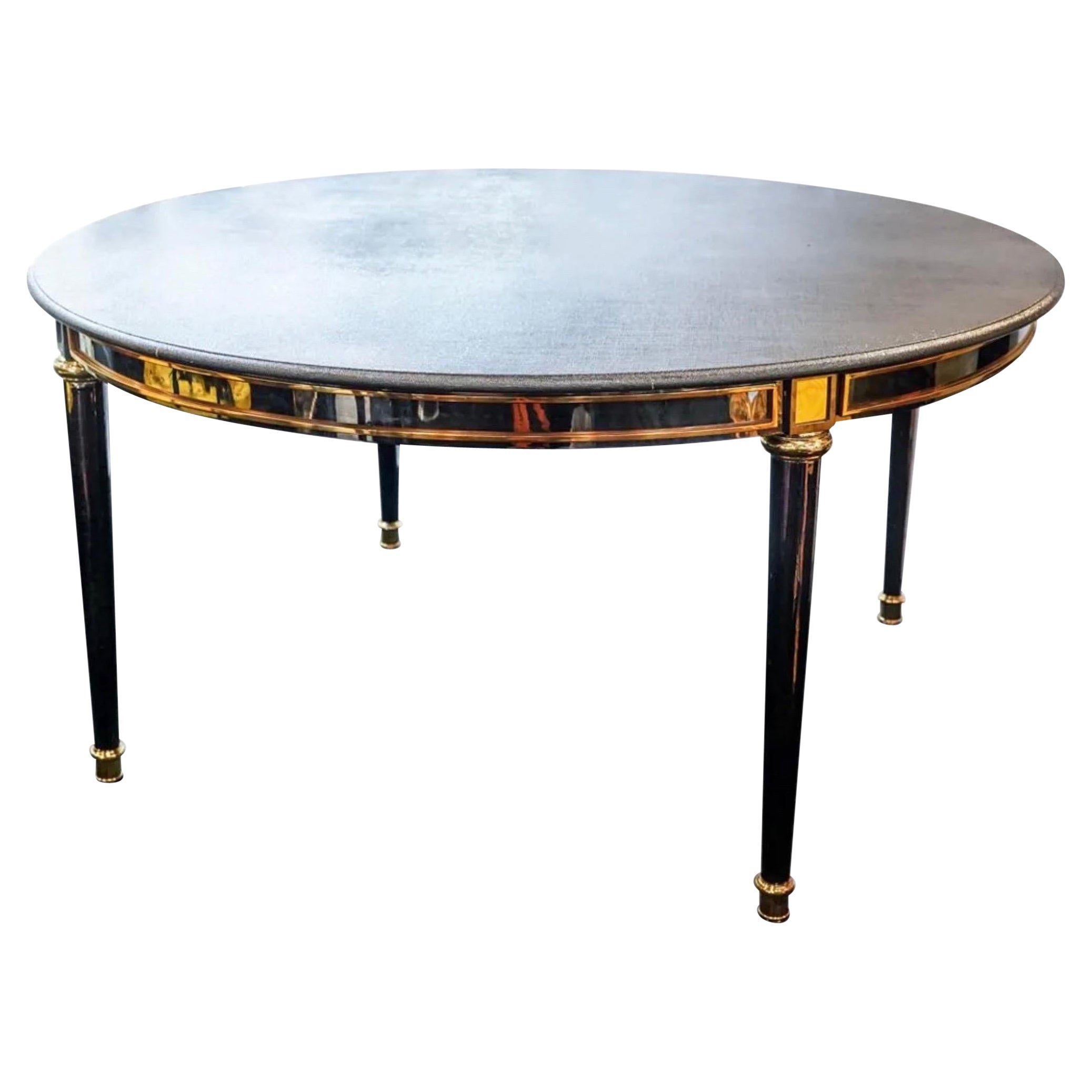 Ron Seff Bronze Round Dining Table For Sale