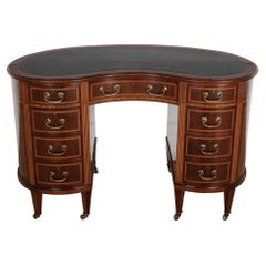 Vintage 20th Century Edwardian Kidney Shaped Desk