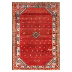 Nazmiyal Collection Antique North West Persian Rug.4 ft 7 in x 7 ft