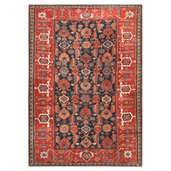 Antique Tribal Herati North West Persian Rug. 4 ft 6 in x 6 ft 5 in
