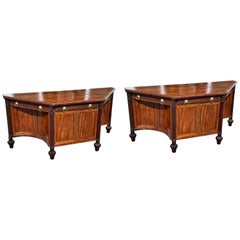 Pair of Early 19th Century Regency Mahogany Sideboard Cabinets