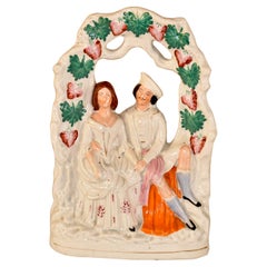 Used 19th Century Staffordshire Figures Under an Arbor