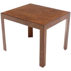 Vintage Burl Walnut Mid-Century Modern Side Table