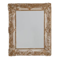 Miroir en bois doré français du 19e siècle