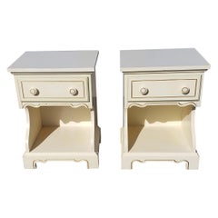 Used Pair of Midcentury Dixie Furniture Single Drawer Side Tables