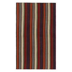 Vintage Persian Kilim with Vibrant Polychromatic Stripes by Rug & Kilim