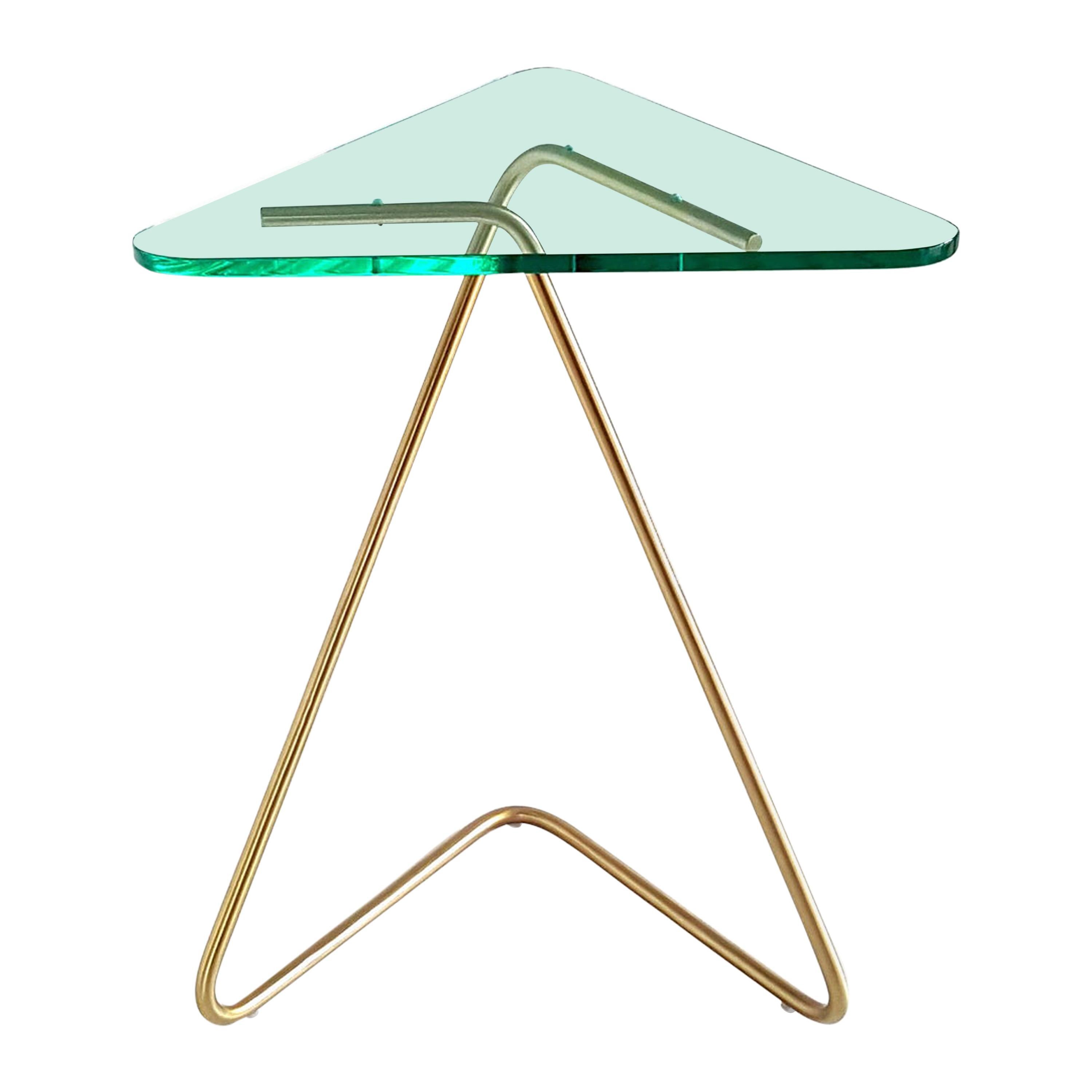 Triangle Side Table by Rita Kettaneh For Sale