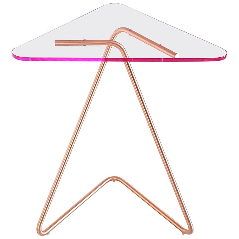 Triangle Side Table by Rita Kettaneh For Sale at 1stDibs