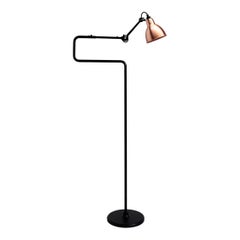 Copper Lampe Gras N° 411 Floor Lamp by Bernard-Albin Gras