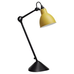 Yellow Lampe Gras N° 205 Table Lamp by Bernard-Albin Gras