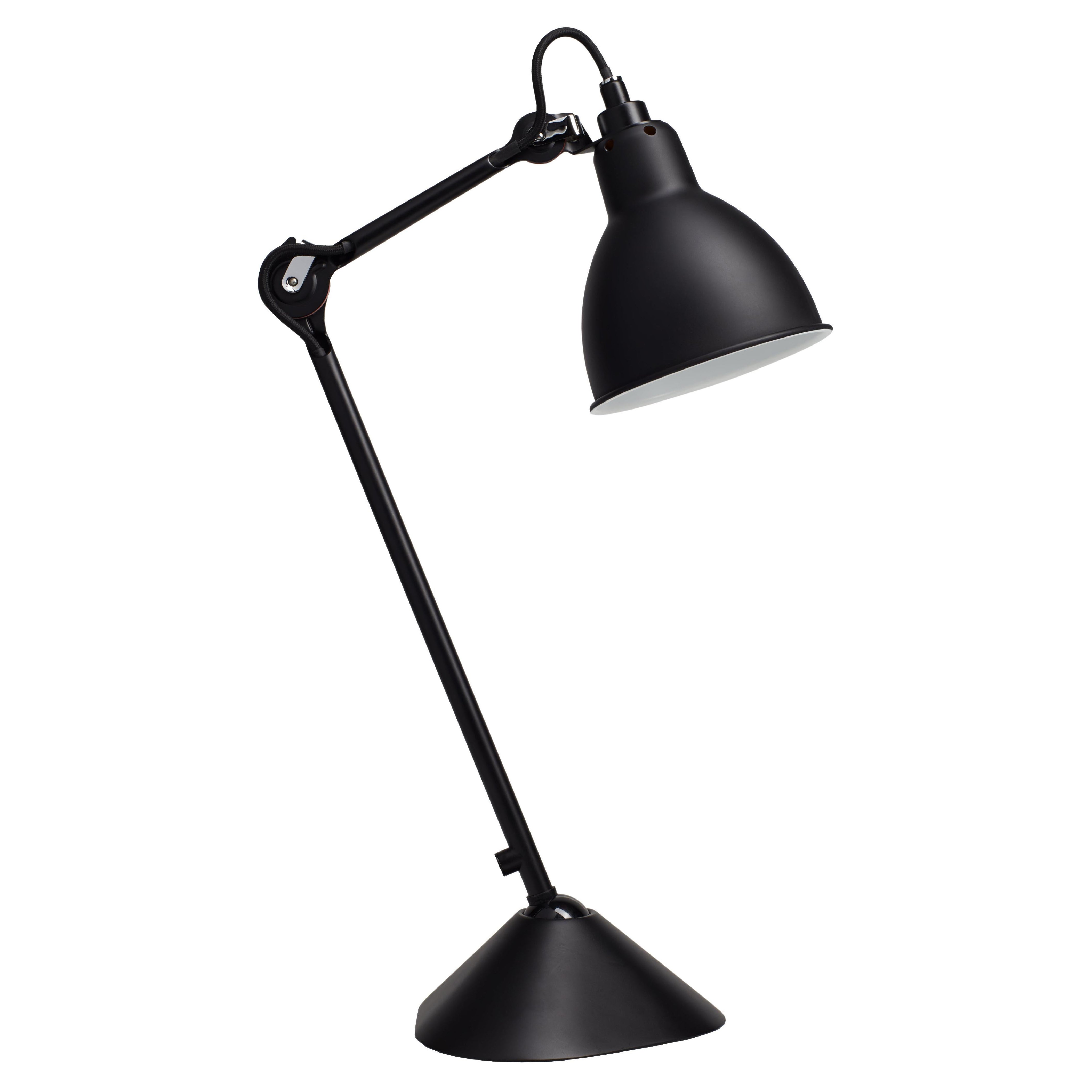 Black Lampe Gras N° 205 Table Lamp by Bernard-Albin Gras