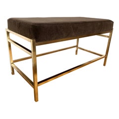 Banc en laiton Edward Wormley pour Dunbar n° 5428