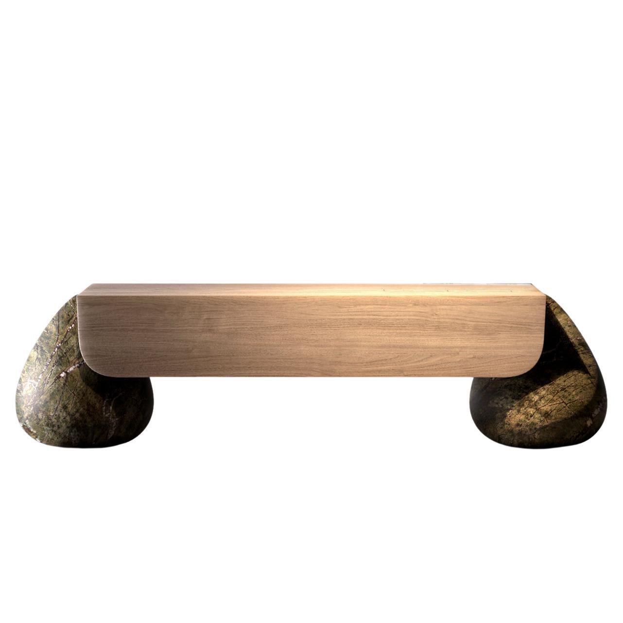 Flint Bench by Marmi Serafini For Sale