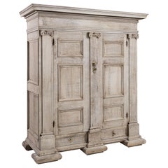 1800s Neoclassical French Oak Cabinet