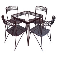 Maurizio Tempestini for Salterini Ribbon Dining Table and 4 Chairs