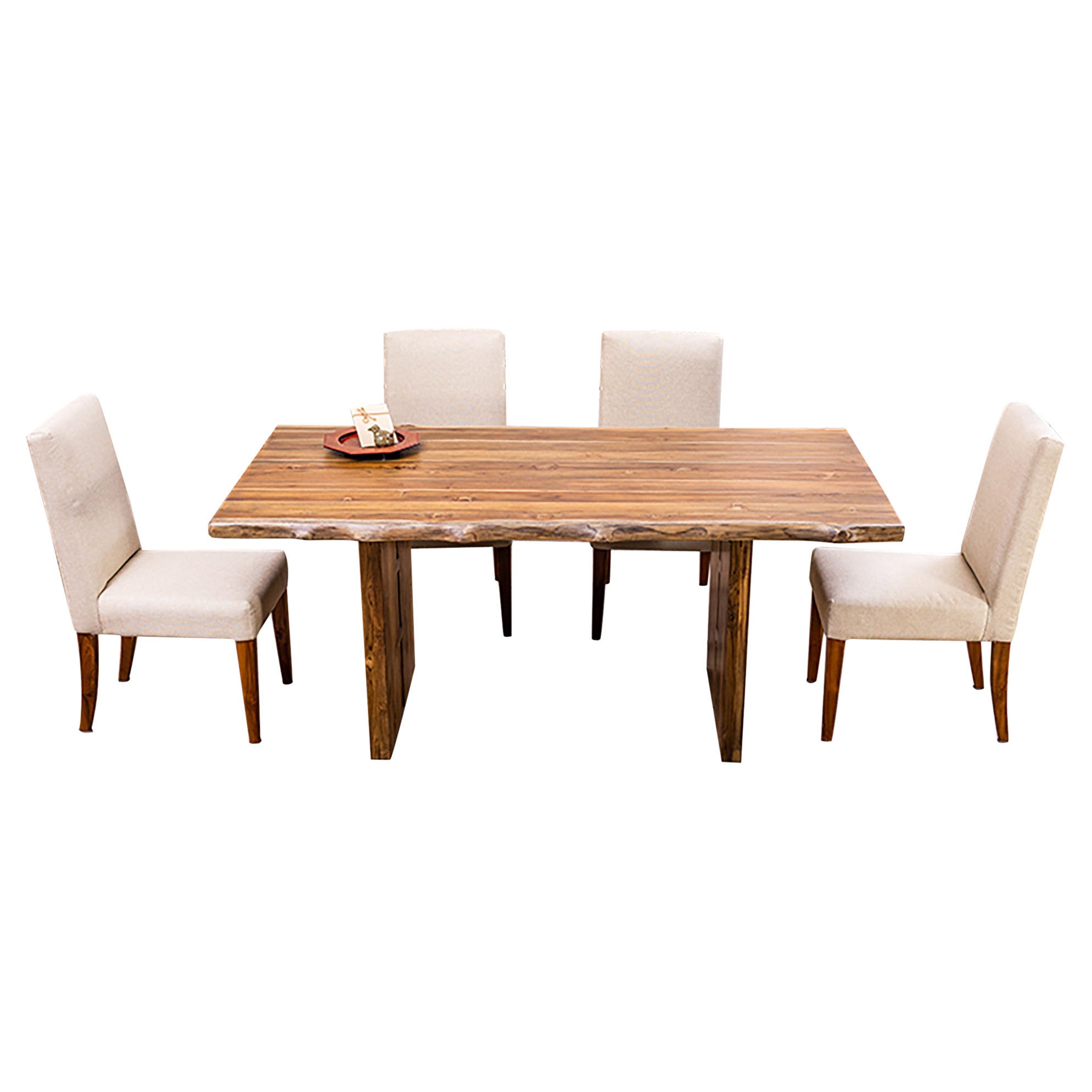 100% Solid Teak Dining Table in Autumn For Sale
