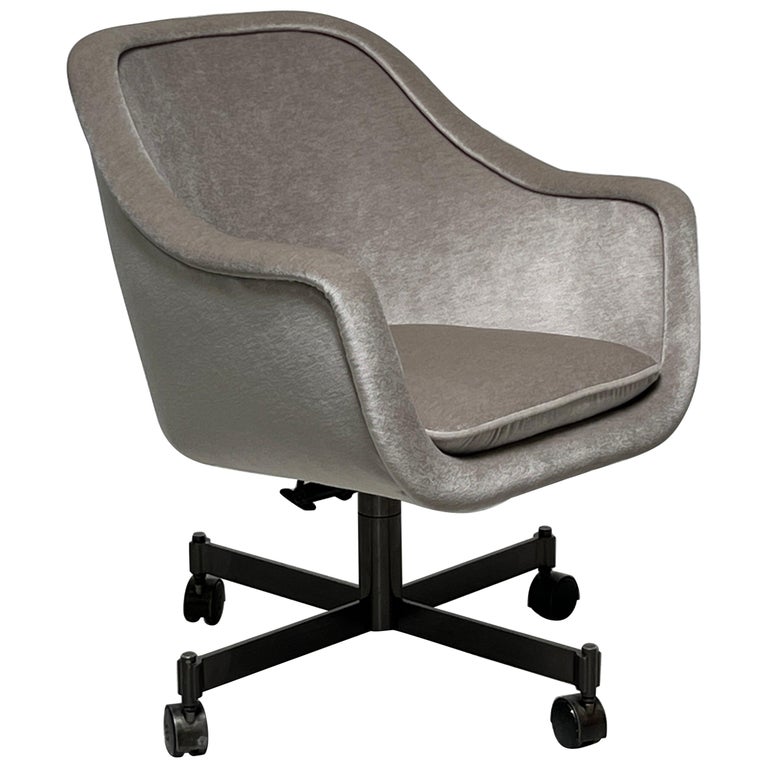 Ward Bennett Desk Chair in Mohair For Sale
