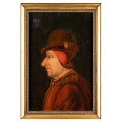 Portrait Louis XI of France End 17th Century