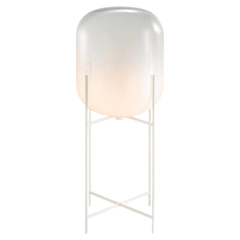 Oda in Between Moonlight White White Floor Lamp by Pulpo