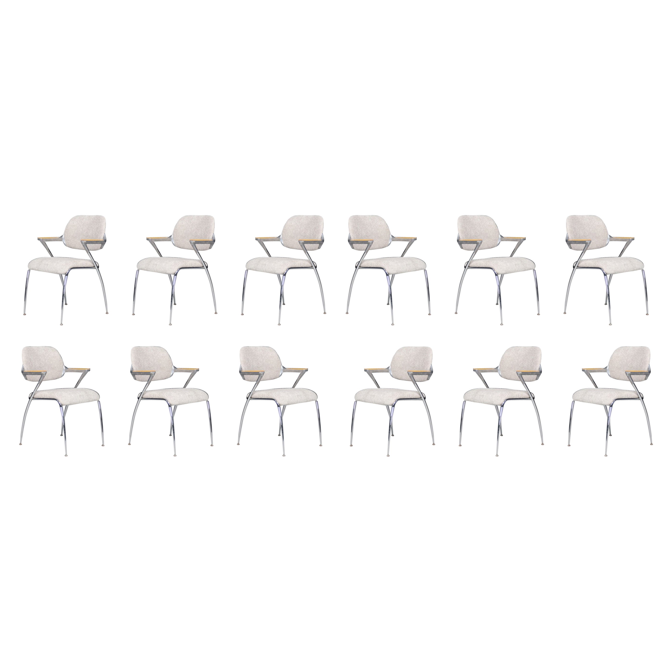 Francesco Zaccone for Thonet Golf Dining Chairs, Germany, 1970 For Sale