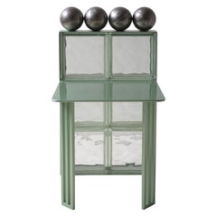 Glass Block and Steel Balls Chair
