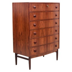 Mid-Century Modern Scandinavian Chest of Drawers in Rio Rosewood, 6 Drawers