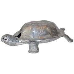Charmanter Arthur Court-Tortoise-Serviergeschirr oder Terrine aus Aluminium, 1970er Jahre