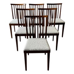 Roland Rainer Spindel Back Dining Chairs Set of 6, Austria, 1960s
