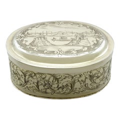 17th Century German Silver Gilt Tobacco Box