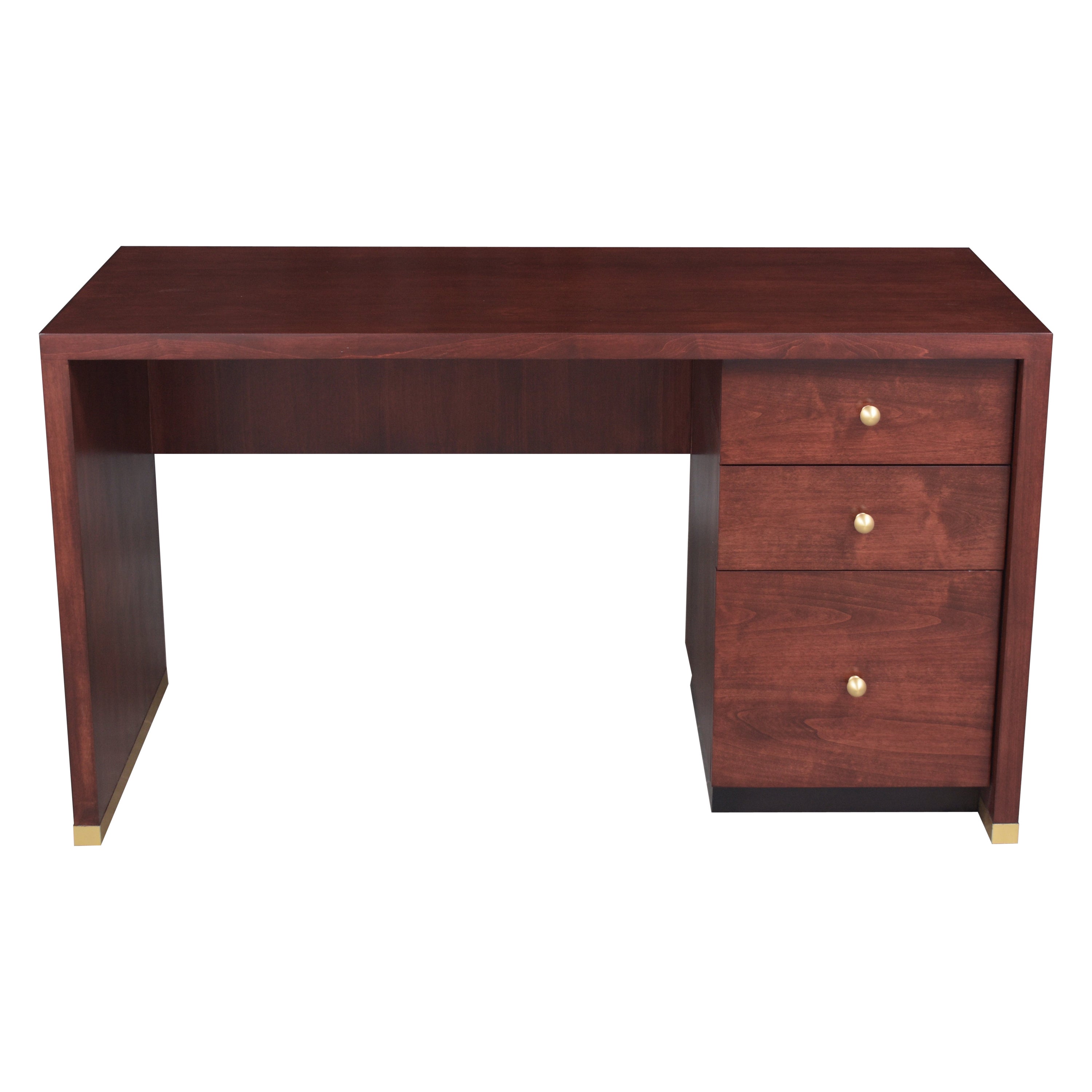 1970s Vintage Mid-Century Modern Mahogany Desk: Timeless Elegance & Quality For Sale