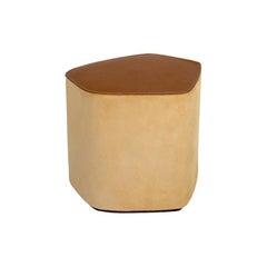 Small Pouf! Leather Stool by Nestor Perkal