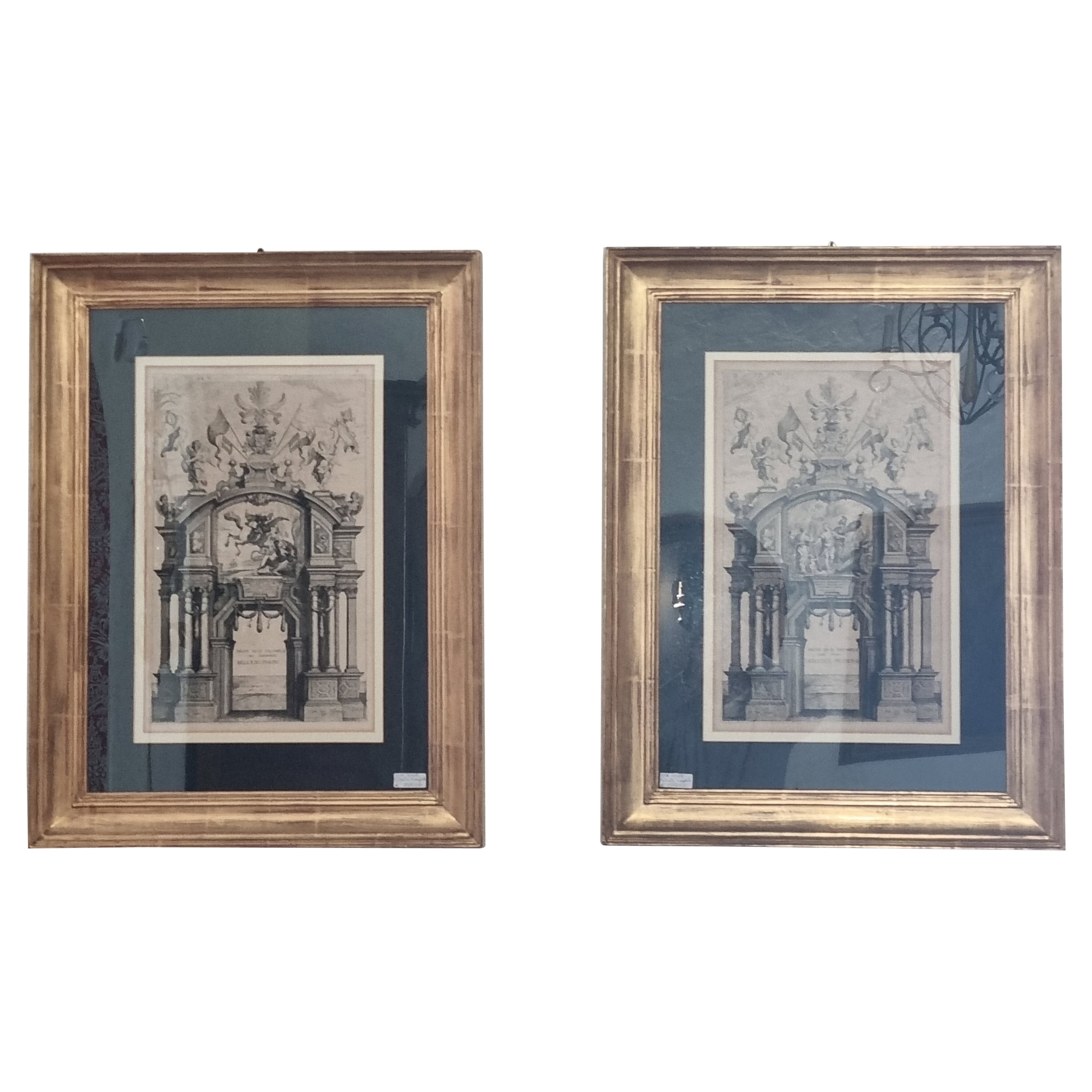 17th Century Pair of Etchings by Theodoor Van Thunlden from Rubens, Antwerp 1642 For Sale