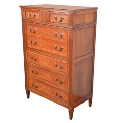 Kindel Furniture French Regency Louis XVI Fruitwood Highboy Dresser