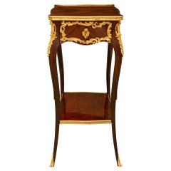 French 19th Century Louis XV St. Kingwood and Ormolu Side Table