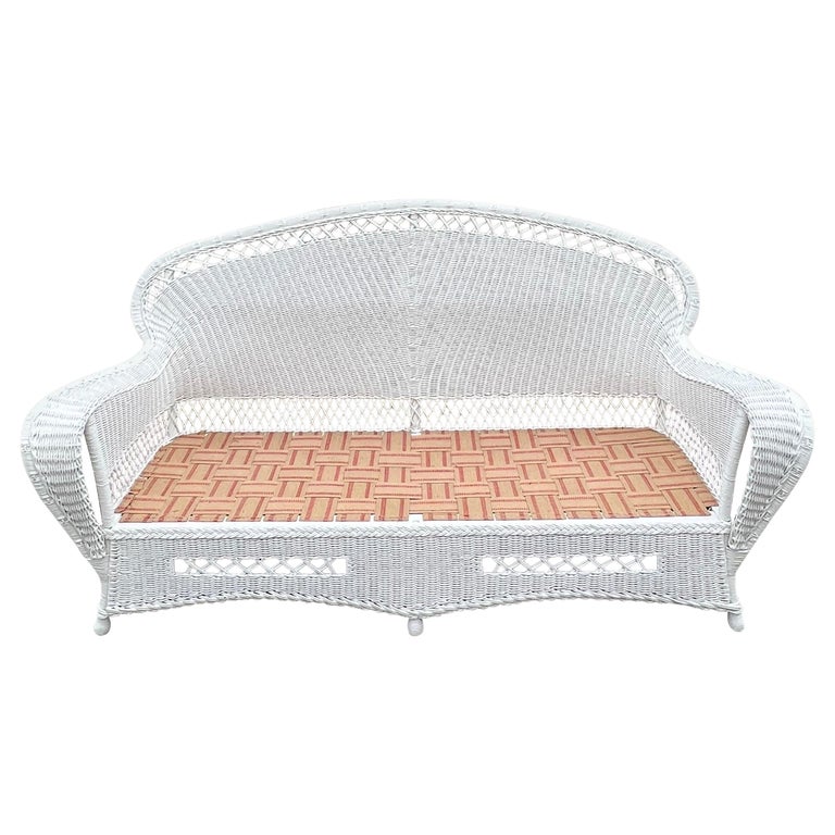Antique Wicker Sofa by Merikord For Sale at 1stDibs