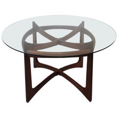 Midcentury Adrian Pearsall Sculptural Walnut Dining Table 