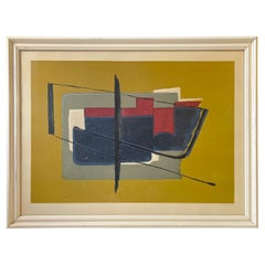 Jean Piaubert Abstract Lithograph, Paris Avantgarde Movement, 1950s, Signed